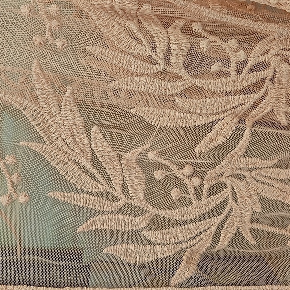 💕VINCE CAMUTO💕 Lace Embroidered Open Front Kimono Coverup ~ Cameo Rose O/S NWT - Picture 5 of 8